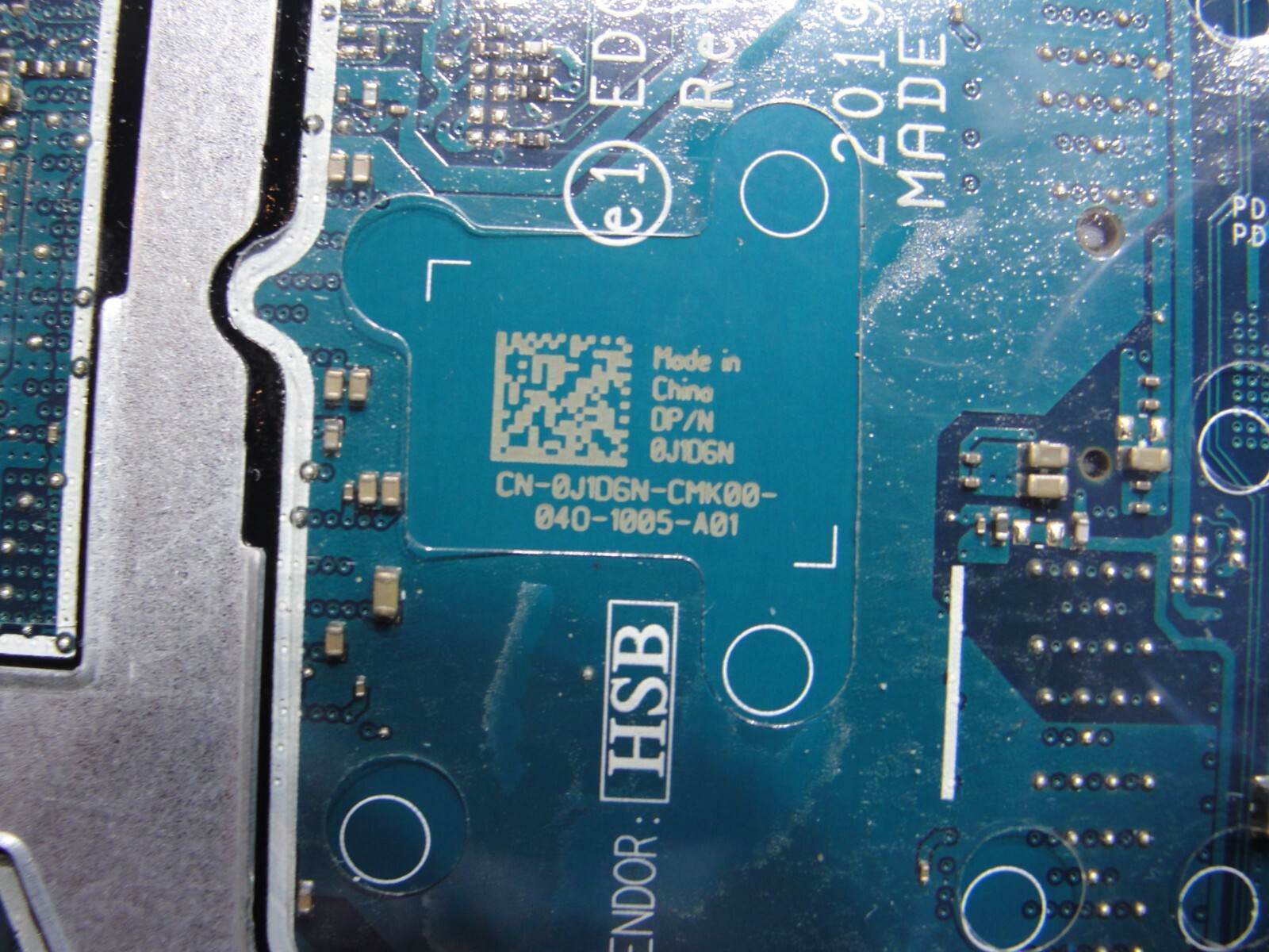 Dell Latitude 15.6” 5500 OEM Intel i7-8665U 1.9GHz Motherboard J1D6N LA-G901P - Tested Computer Laptop Parts