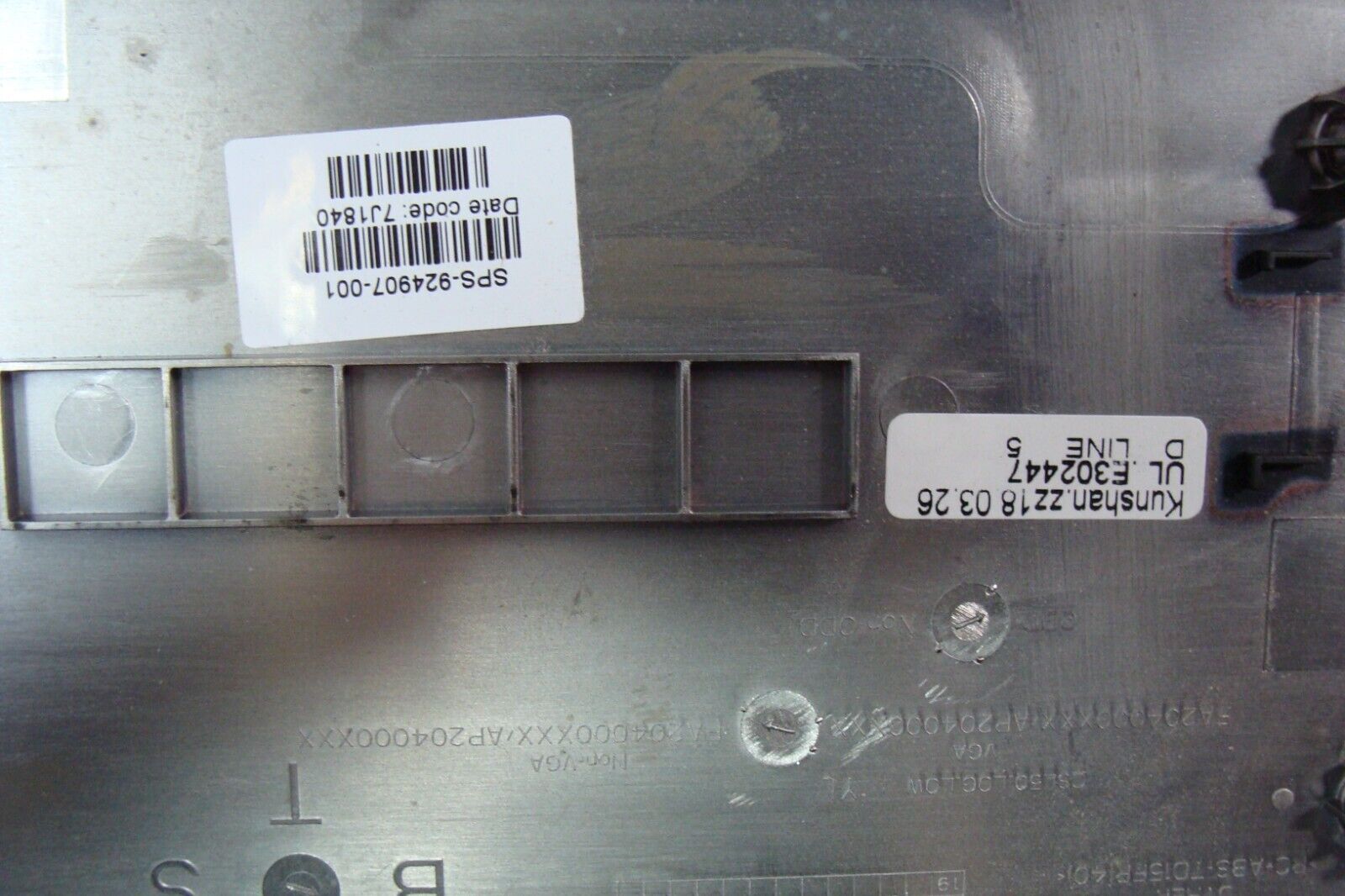 HP 15.5” 15-bs113dx Genuine Laptop Bottom Case Base Cover 924907-001 AP2040009U0