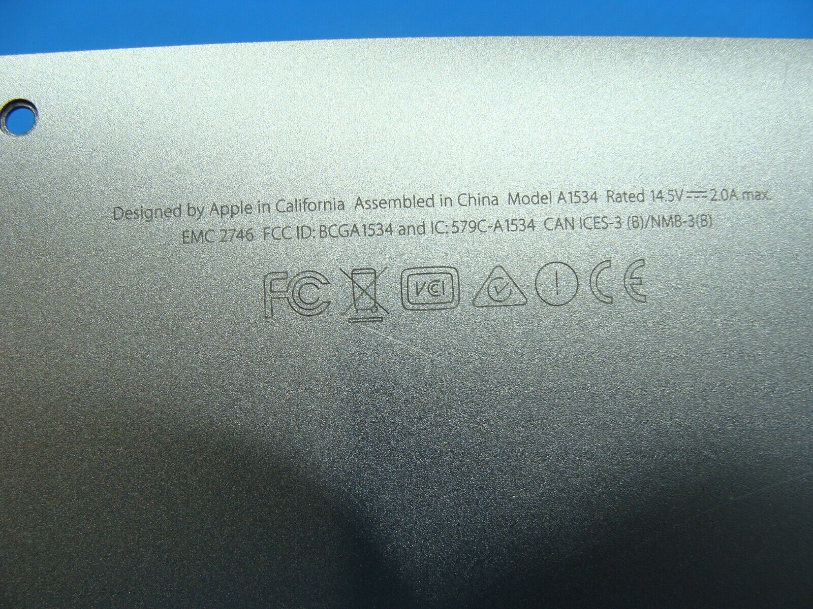 MacBook A1534 2015 MJY32LL/A 12