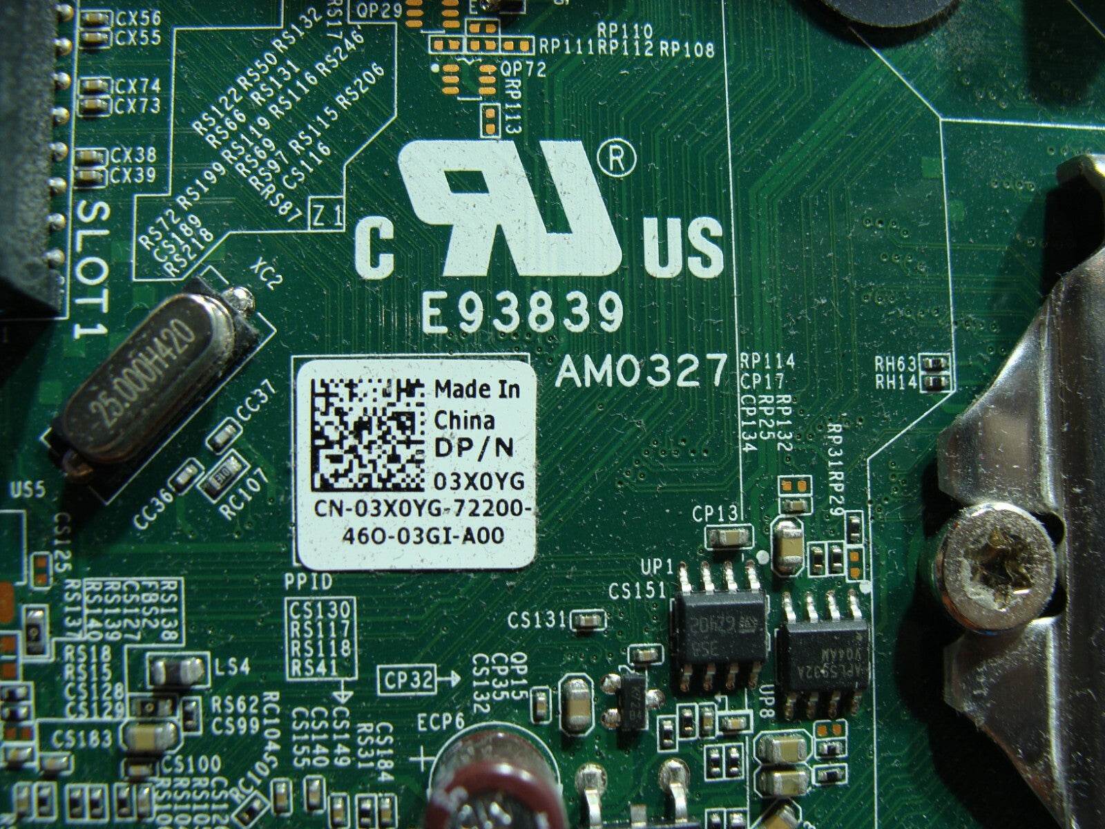 Dell Precision T1700 Desktop Intel Motherboard 3X0YG - Tested Computer Laptop Parts