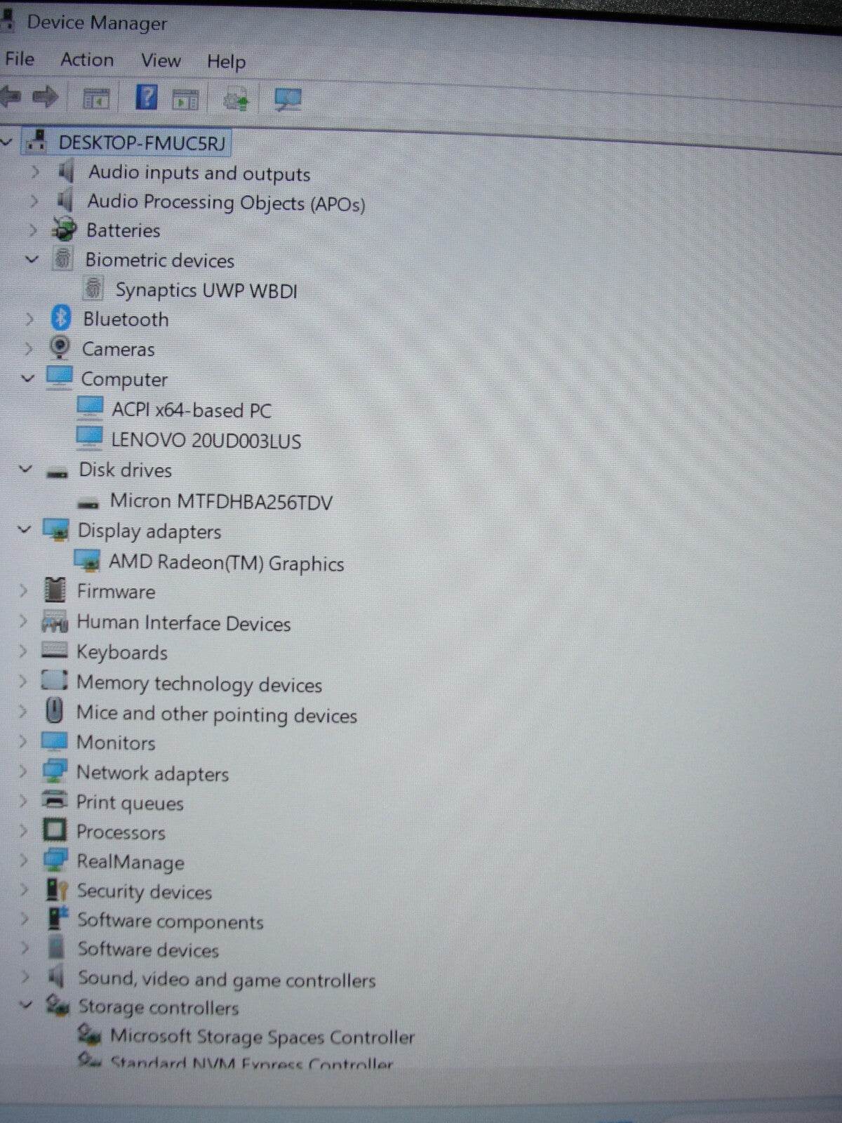 Lenovo ThinkPad T14 Gen 1 14”TOUCH FHD AMD Ryzen 5 Pro 4650U 2.1GHz 16GB 256GB - Tested Computer Laptop Parts