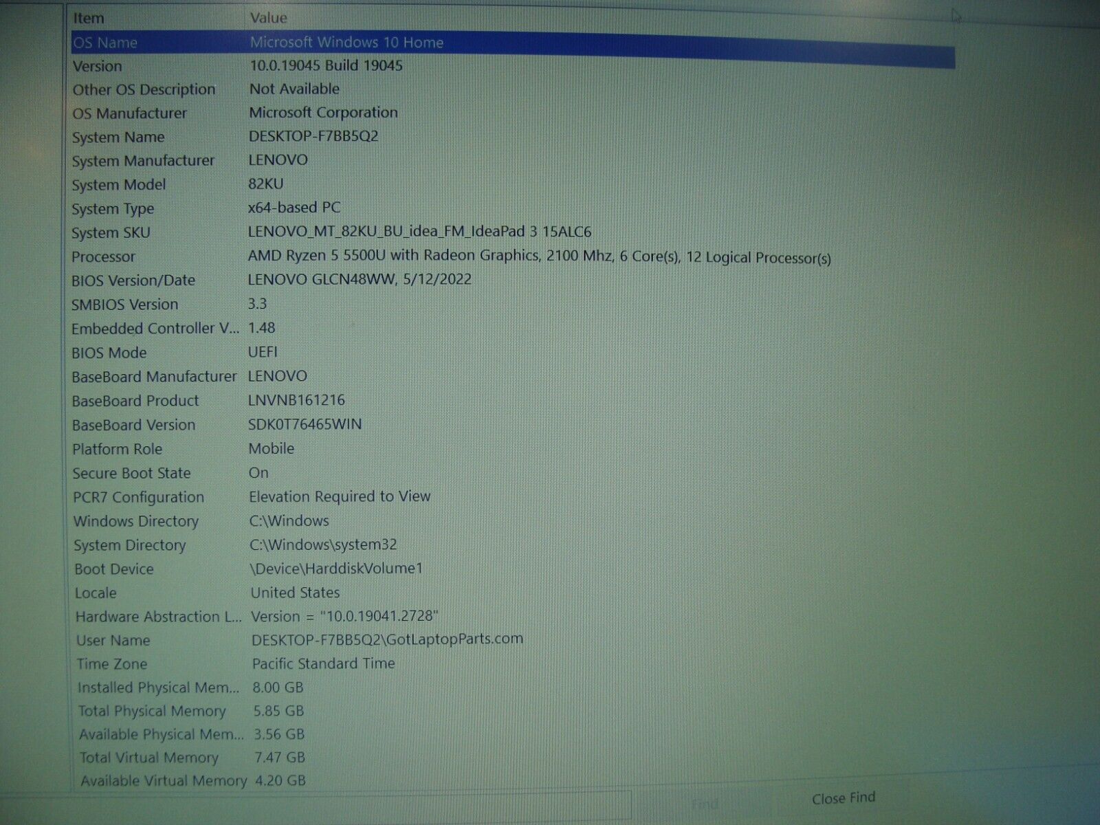 Lenovo IdeaPad 3  15ALC6 15.6
