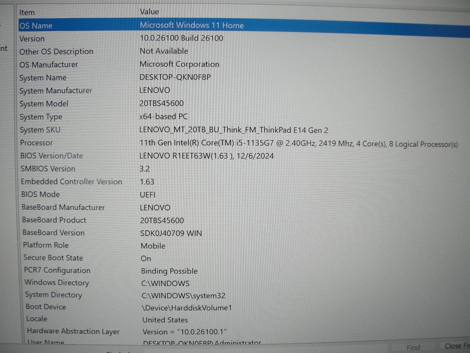 Lenovo ThinkPad E14 Gen 2 14” FHD Core i5-1135G7 2.4GHz 16GB 512GB SSD +Charger - Tested Computer Laptop Parts