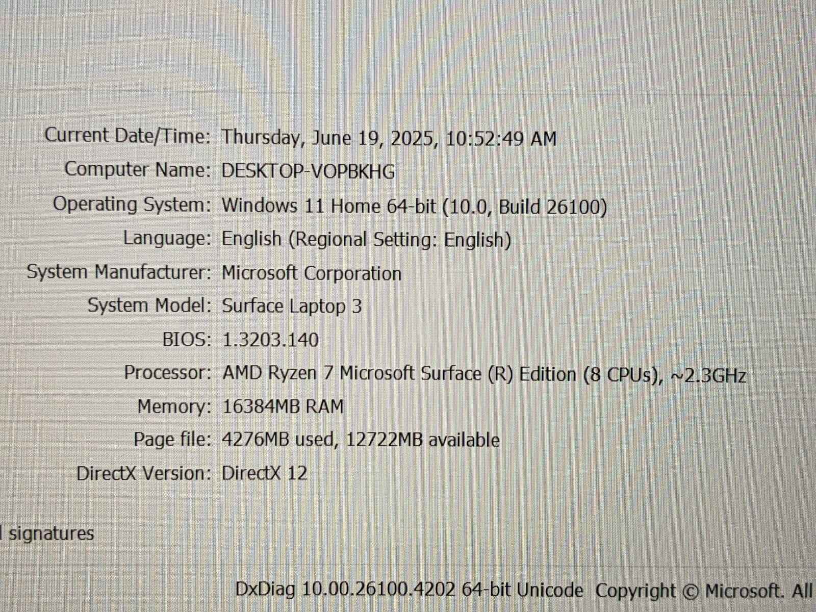 MS Surface Laptop 3 1873 15
