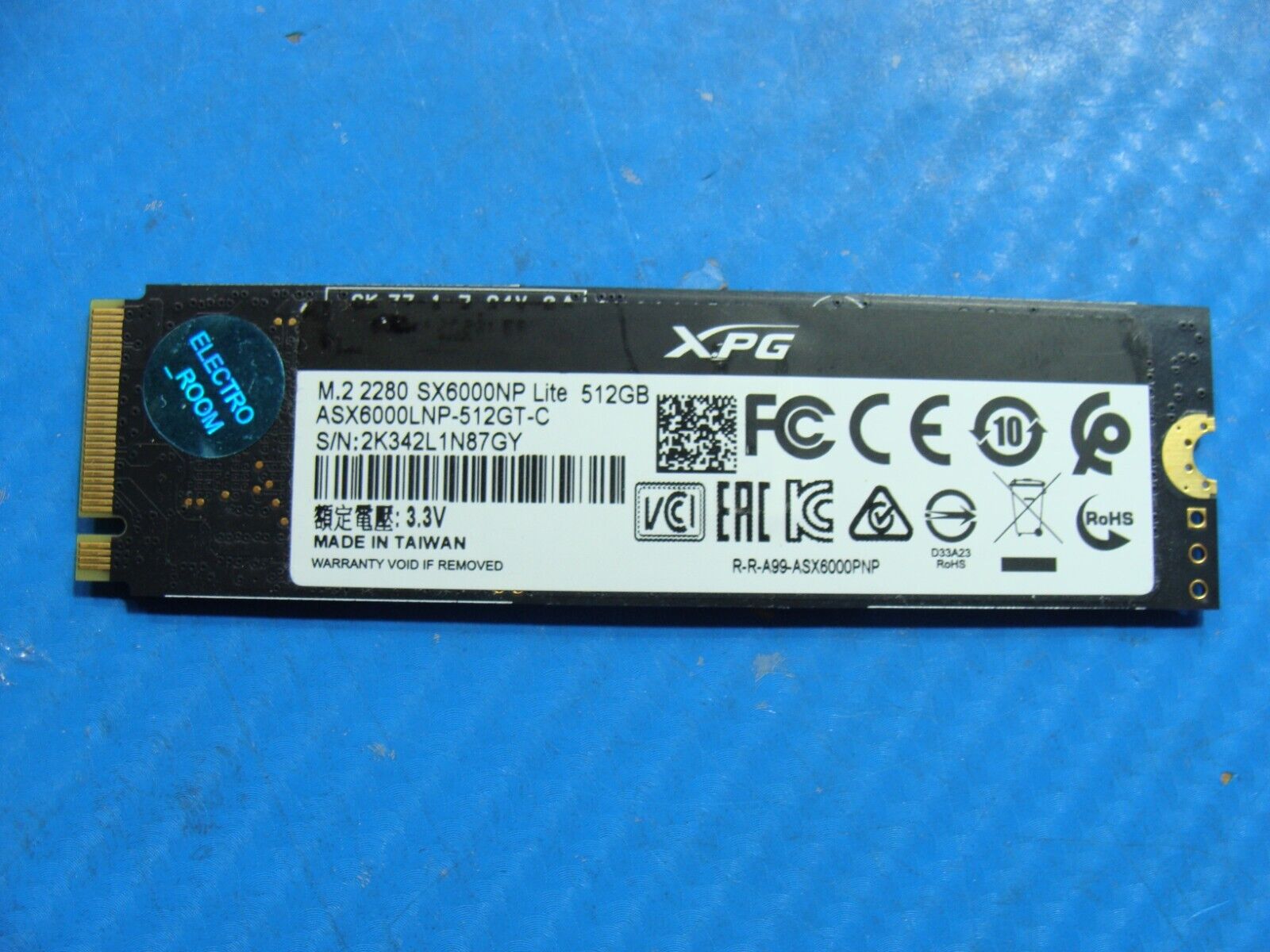 HP 15-dy1751ms ADATA XPG 512GB NVMe M.2 SSD Solid State Drive ASX6000LNP-512GT-C