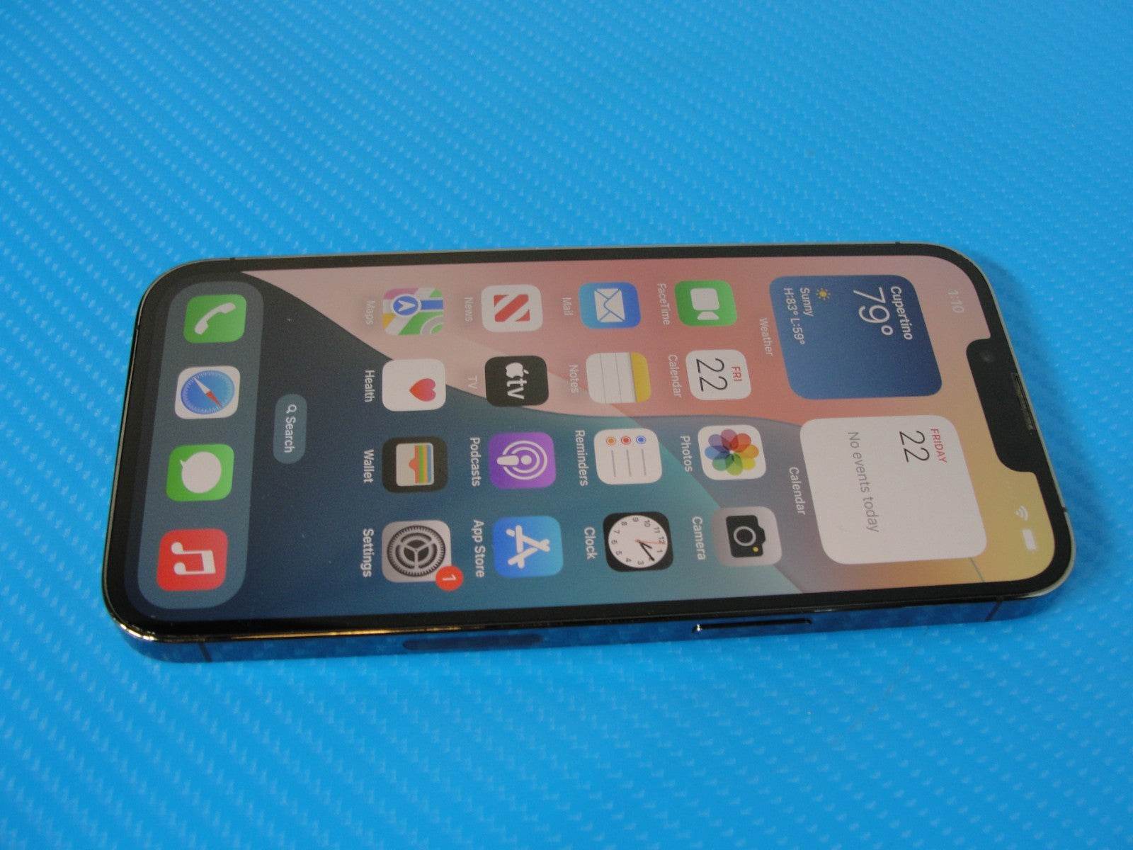 Apple iPhone 13 Pro | 256 GB AT&T MLQM3LL/A | Space Gray | Cracked Back /READ - Tested Computer Laptop Parts