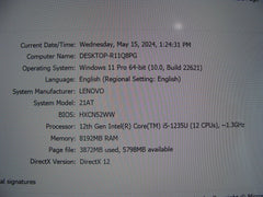 Lenovo ThinkBook 13x G2 IAP 13.3" WQXGA i5-1235U 1.3GHz 8GB 256GB 100% Battery