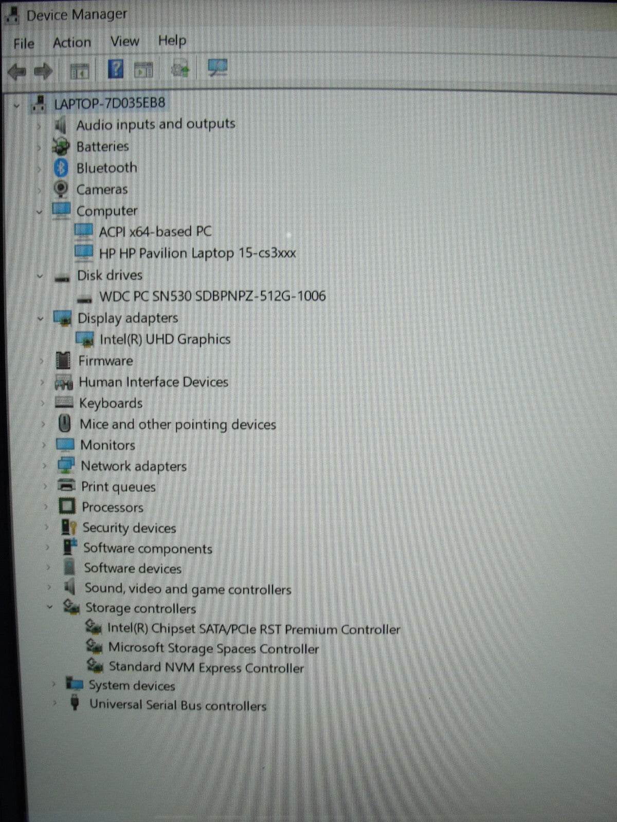 HP Pavilion 15-CS3153CL 15.6”TOUCH FHD Intel Core i5-1035G1 1GHz 12GB 512GB SSD - Tested Computer Laptop Parts