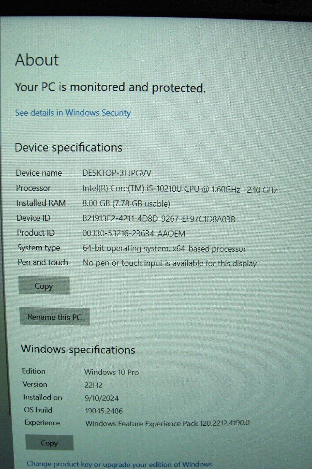 Lenovo ThinkPad E14 Gen1,FHD Core i5-10210U, 1.6GHz 8GB,HDD1Tb+Original Charger - Tested Computer Laptop Parts