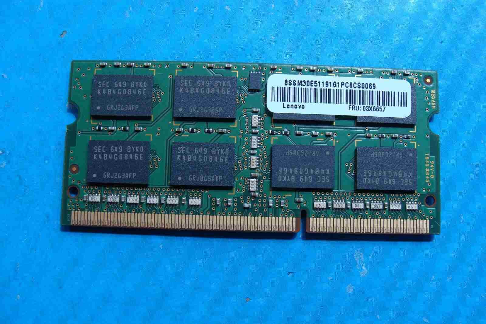 Lenovo T460 Samsung 8GB PC3L-12800S Memory RAM SO-DIMM M471B1G73EB0-YK0 - Tested Computer Laptop Parts