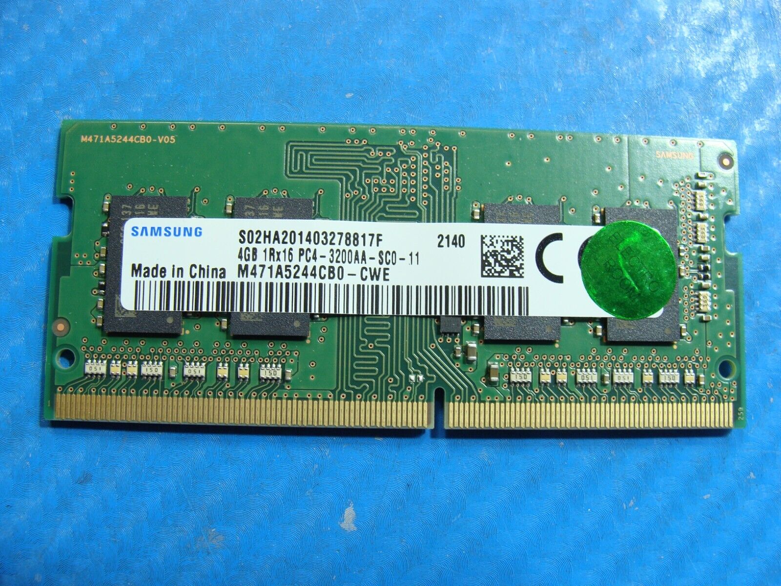 HP 17-cn1053cl Samsung 4GB 1Rx16 PC4-3200AA Memory RAM SO-DIMM M471A5244CB0-CWE