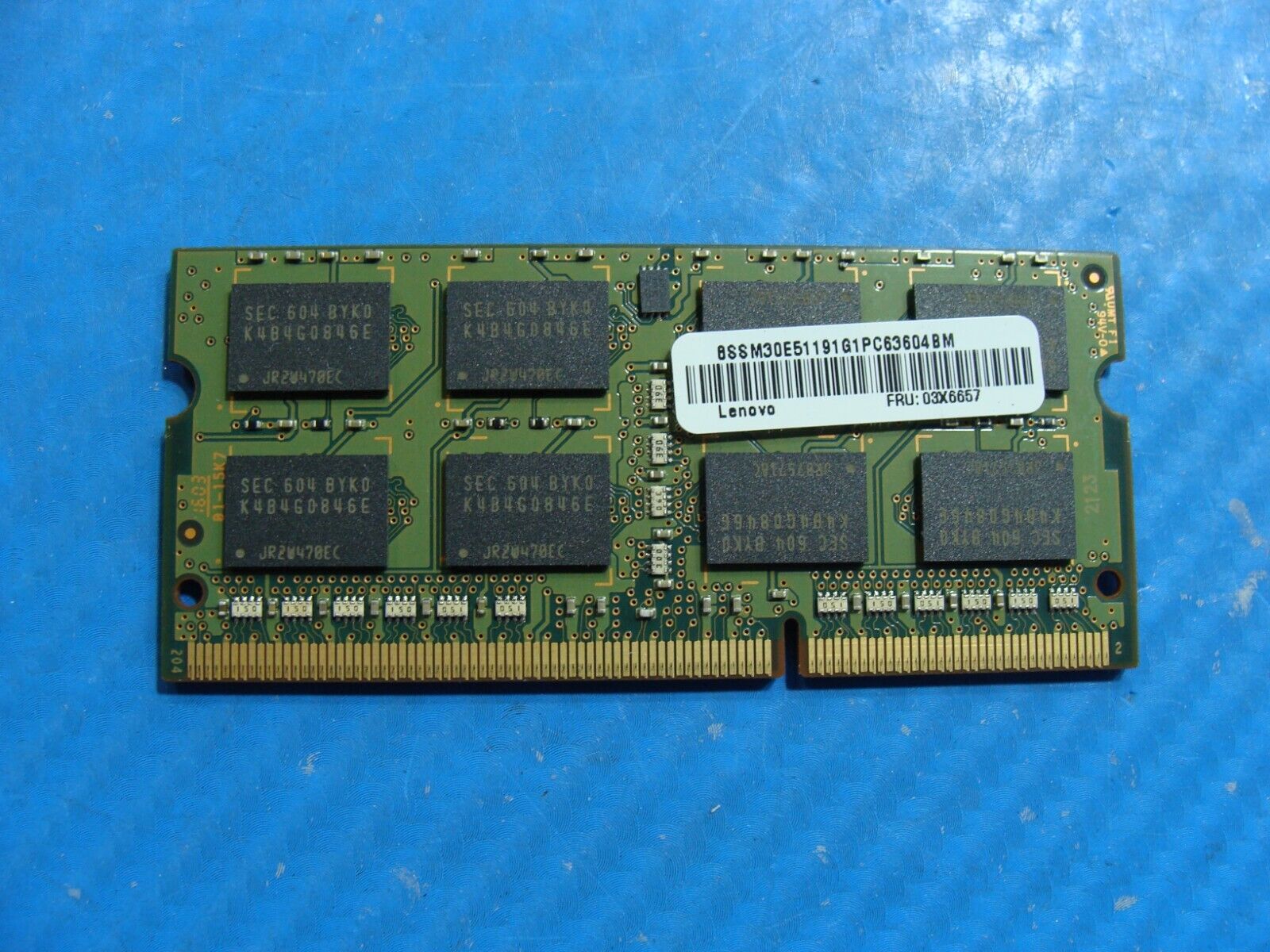 Lenovo T460 Samsung 8GB PC3L-12800S Memory RAM SO-DIMM M471B1G73EB0-YK0