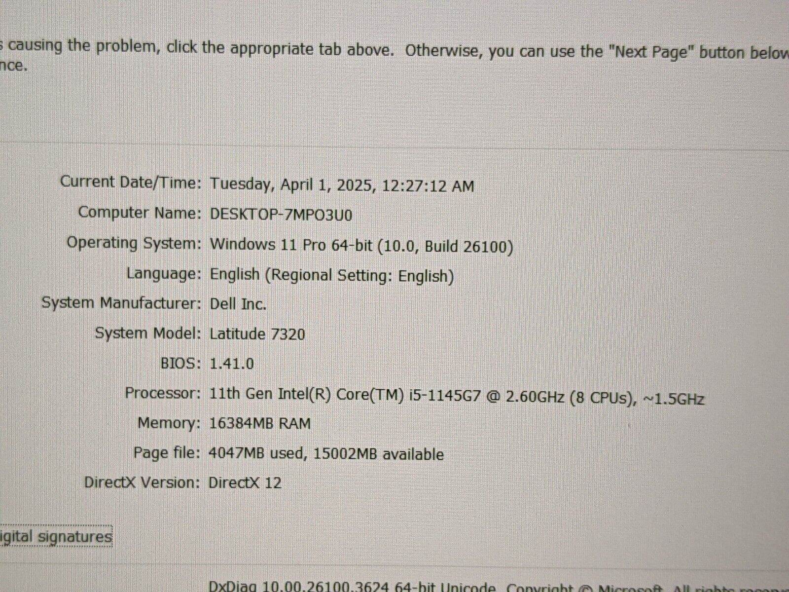 Dell Latitude 7320 i5-1145G7 2.60GHz 16GB 256GB 100%Battery Warranty-Feb/2026 - Tested Computer Laptop Parts