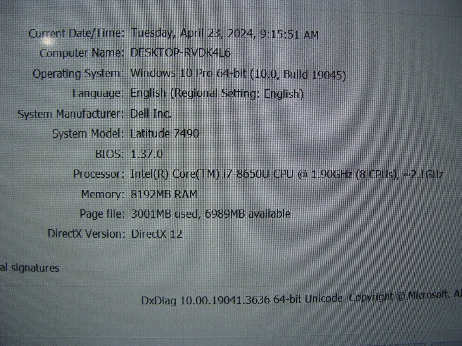 Dell Latitude 7490 Laptop 14