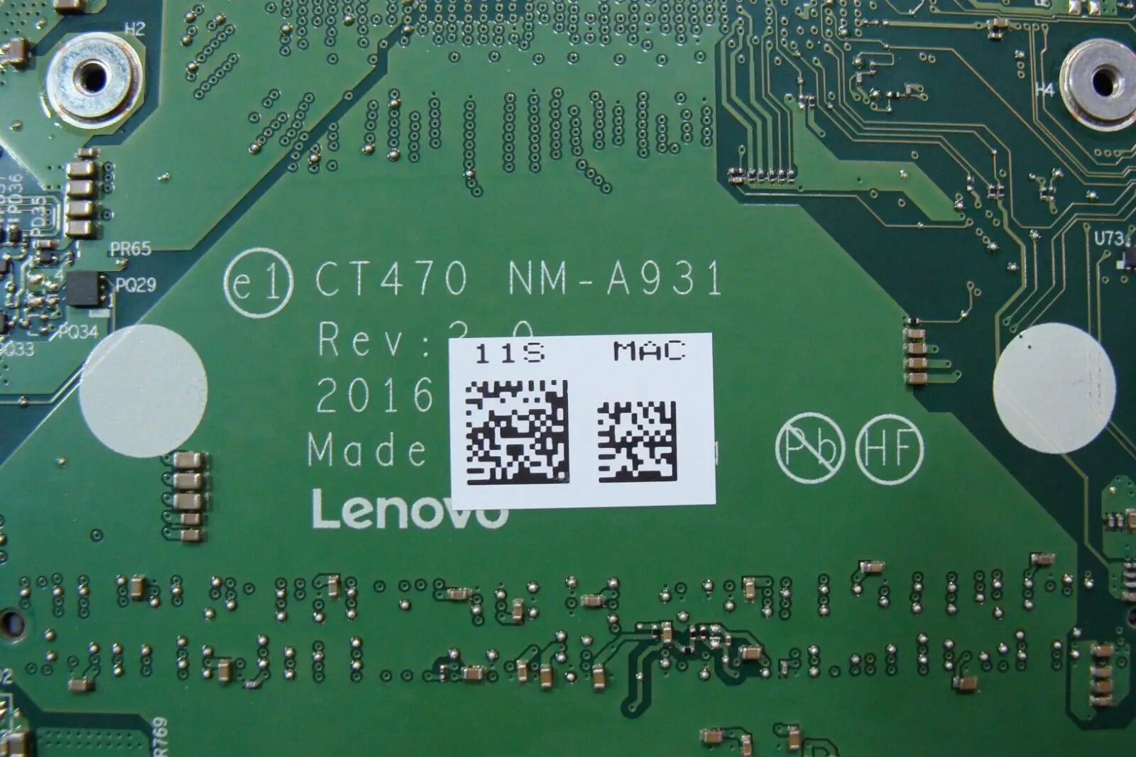 Lenovo ThinkPad 14” T470 Genuine Laptop i7-6600U 2.6GHz Motherboard 01HW547