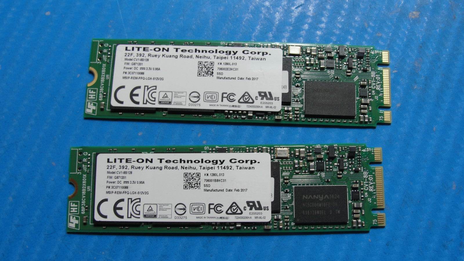 Acer G9-793-79V5 Lite-On 256GB 2x128GB SATA M.2 SSD Solid State Drive CV1-8B128 - Tested Computer Laptop Parts