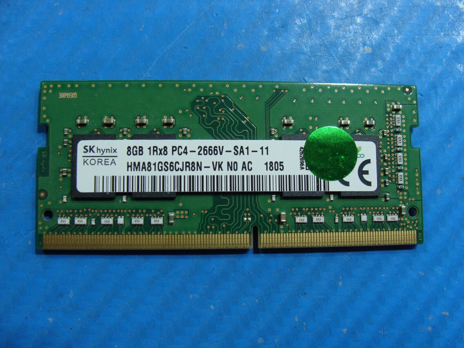 Dell G3 3579 SK Hynix 8GB 1Rx8 PC4-2666V Memory RAM SO-DIMM HMA81GS6CJR8N-VK
