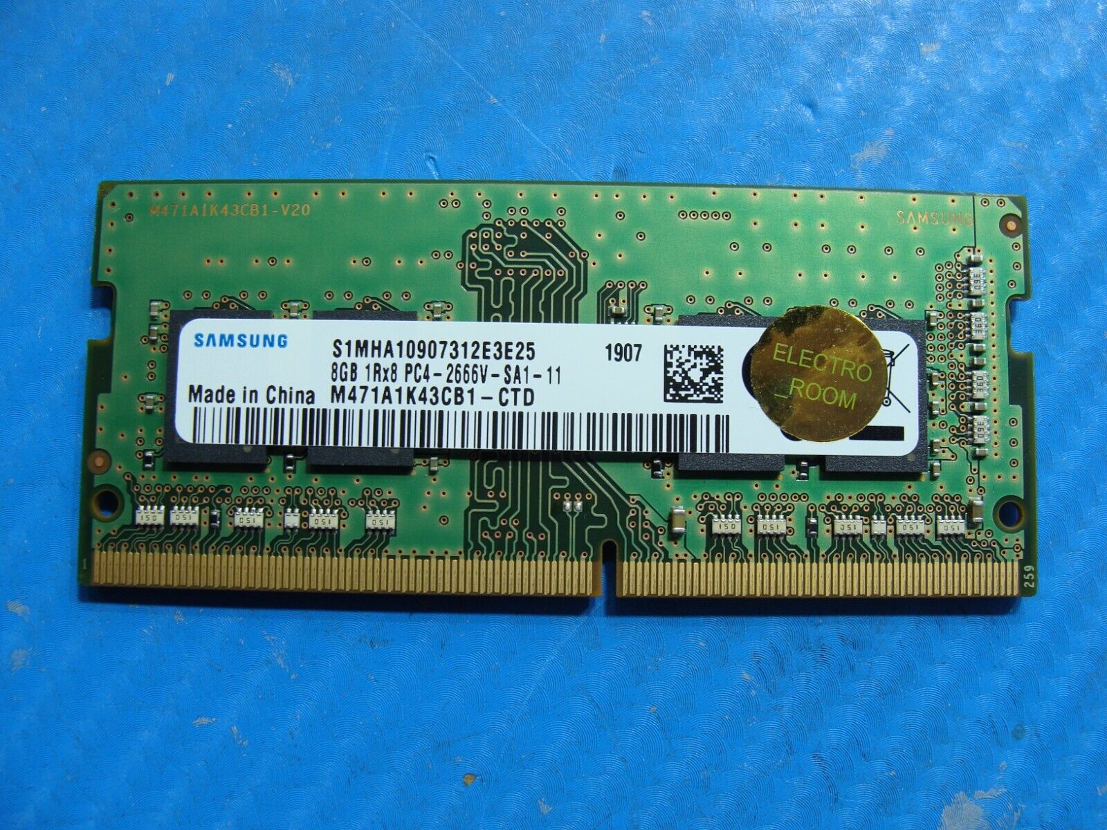 HP 15-cp0053cl Samsung 8GB 1Rx8 PC4-2666V Memory RAM SO-DIMM M471A1K43CB1-CTD