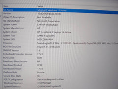 HP OmniBook X Ai 14-FE0013DX 14”WQXGA SD X Elite X1E78100 3.4GHz 16GB SSD 1TB - Tested Computer Laptop Parts