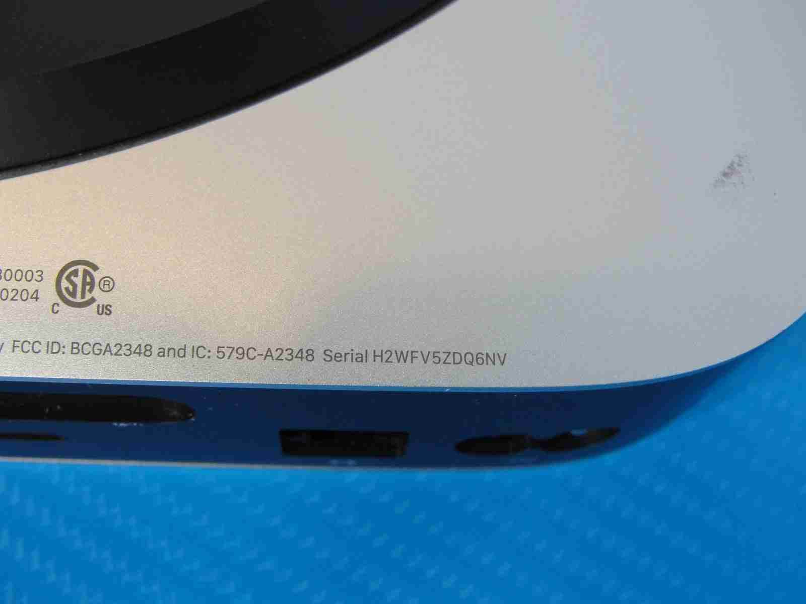 Apple Mac Mini A2348 2020 Apple M1 8GB RAM 256GB SSD Silver /READ - Tested Computer Laptop Parts