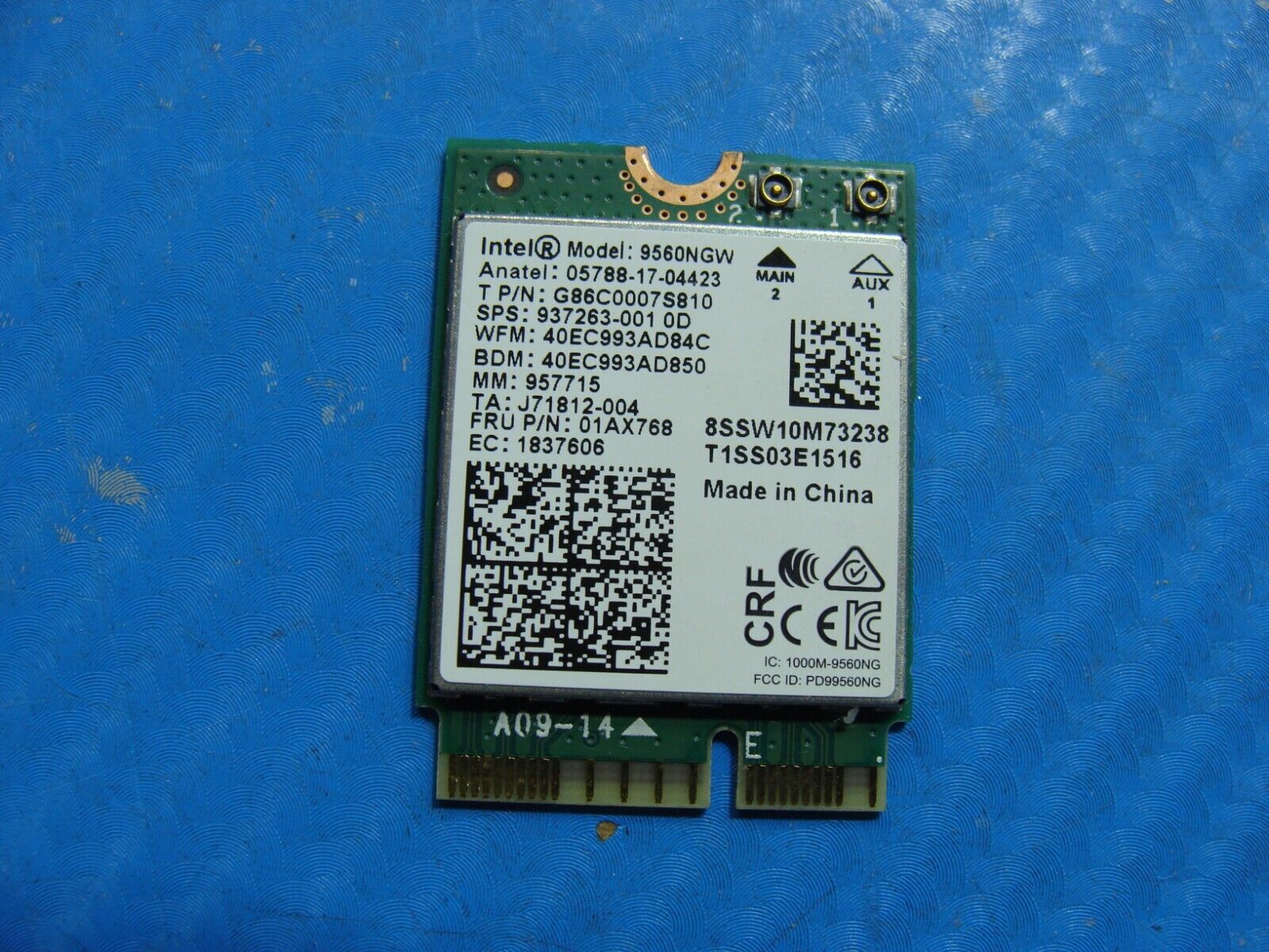 Acer Predator Orion 3000 PO3-600-UR1D Genuine Wireless WiFi Card 9560NGW 01AX768