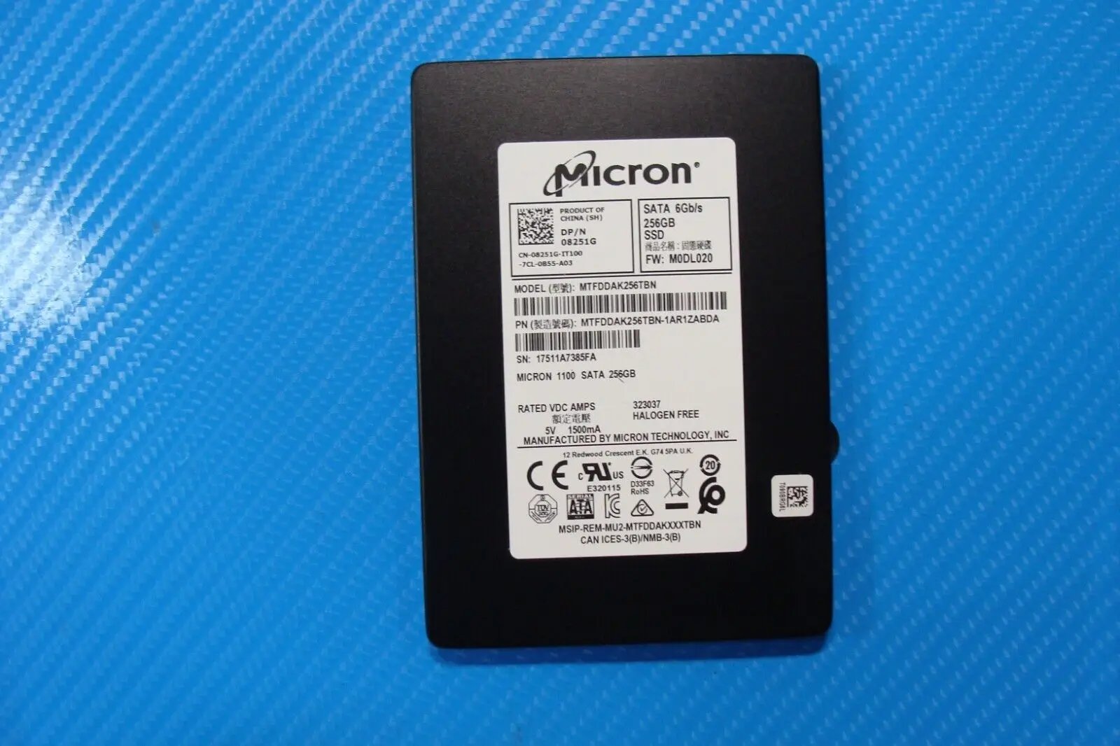 Dell 5379 Micron 256GB SATA 2.5