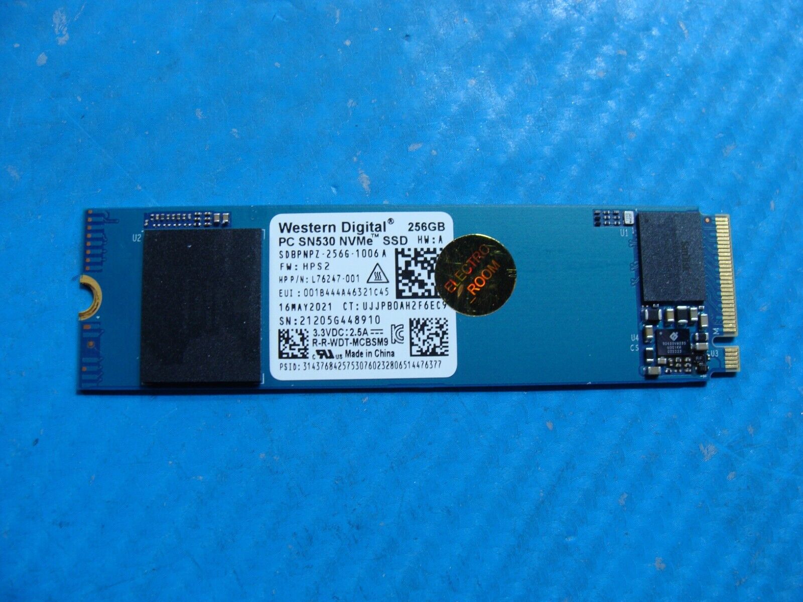HP 14m-dy0013dx WD 256GB NVMe M.2 SSD Solid State Drive SDBPNPZ-256G-1006A