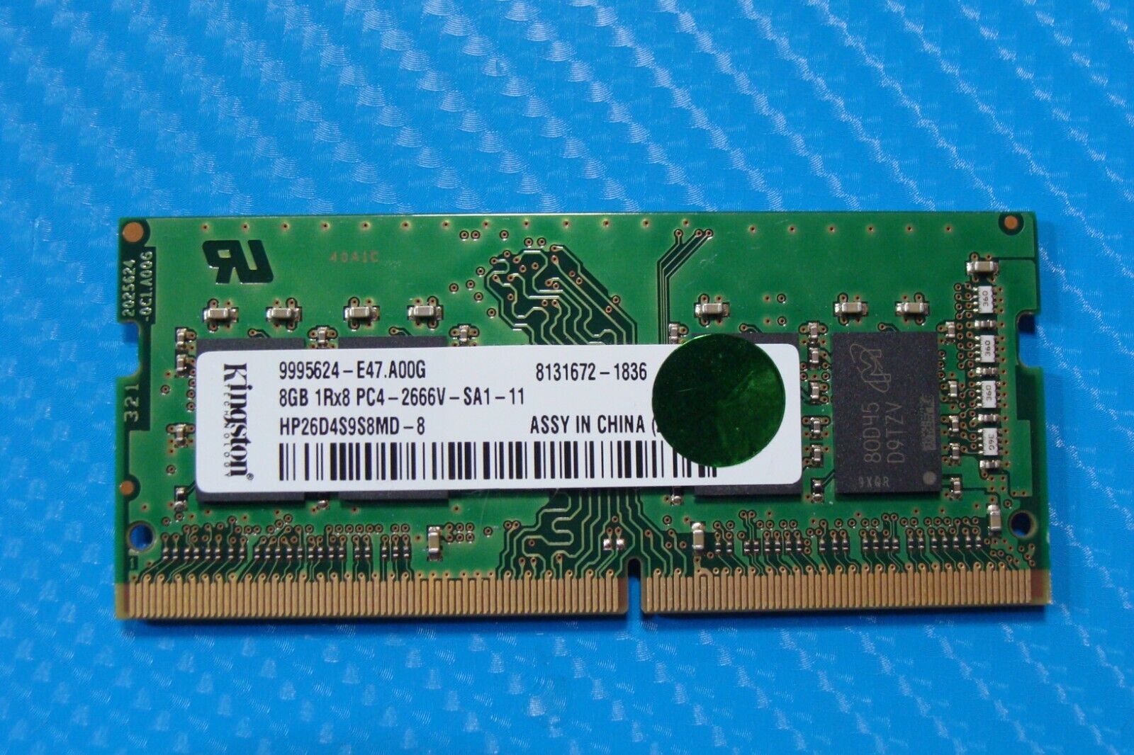 Dell 3500 Kingston 8GB 1Rx8 PC4-2666V SO-DIMM Memory RAM HP26D4S9S8MD-8
