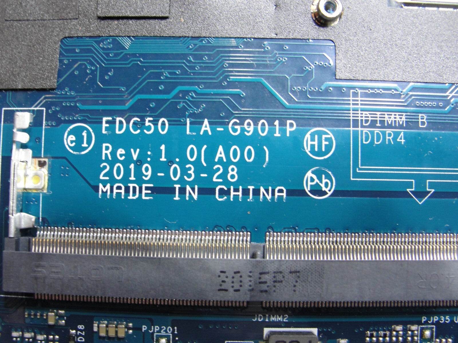 Dell Latitude 15.6” 5500 OEM Intel i7-8665U 1.9GHz Motherboard J1D6N LA-G901P - Tested Computer Laptop Parts