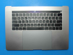 MacBook Pro A1707 15" 2017 MPTR2LL/A Top Case Palmrest w/Battery Gray 661-07954