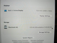 Apple MacBook Air A1932 (2019) 13.3” i5-8210Y 1.6GHz 8GB 256GB SSD / Sonoma/ - Tested Computer Laptop Parts