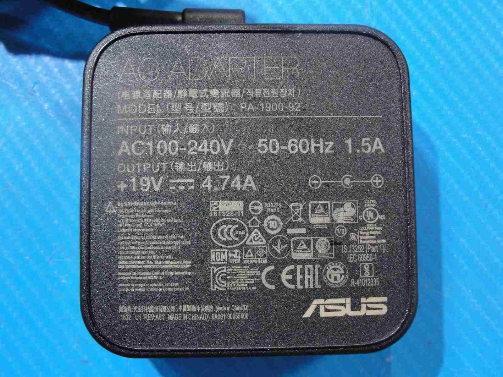 Genuine ASUS 90W AC Adapter – 19V 4.74A – 4.5×3.0mm Black Tip (With Center Pin) - Tested Computer Laptop Parts