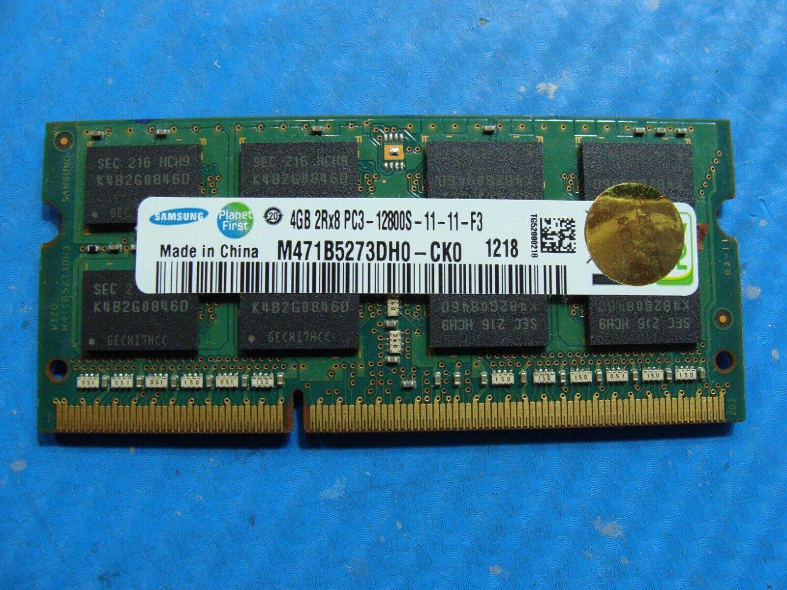 Asus G46VW Samsung 4GB 2Rx8 PC3-12800S Memory RAM SO-DIMM M471B5273DH0-CK0 - Tested Computer Laptop Parts