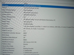 HP ZBook Firefly G8 14”FHD Core i7-1185G7 3GHz 16GB SSD Reset 512GB +Charer - Tested Computer Laptop Parts