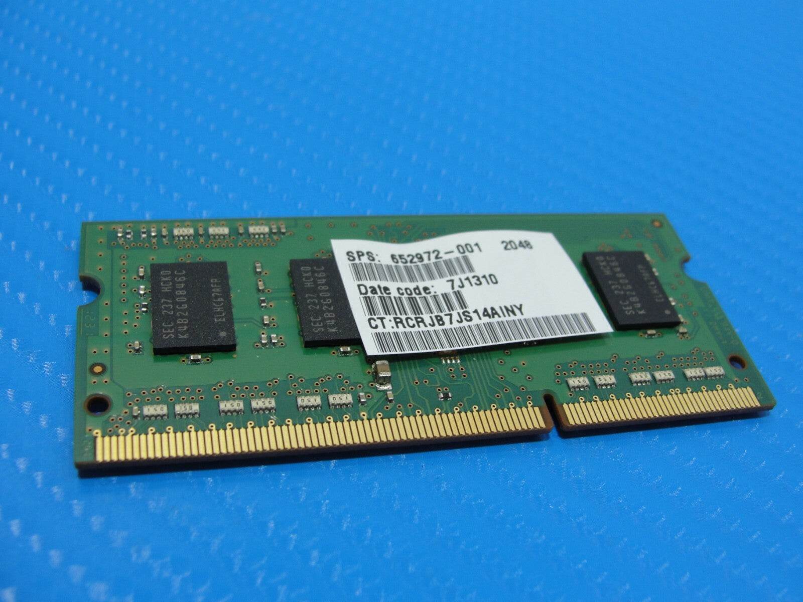 HP m6-1205dx Laptop Samsung 2GB Memory PC3-12800S-11-10-ZZZ M471B5773CHS-CK0 - Tested Computer Laptop Parts