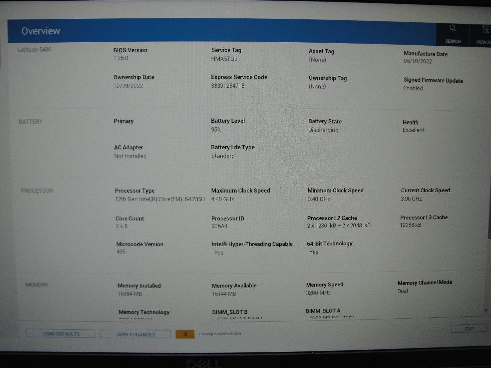 Dell Latitude 5430 14” FHD Intel Core i5-1235U 1.3GHz 16GB 256GB SSD +Charger - Tested Computer Laptop Parts