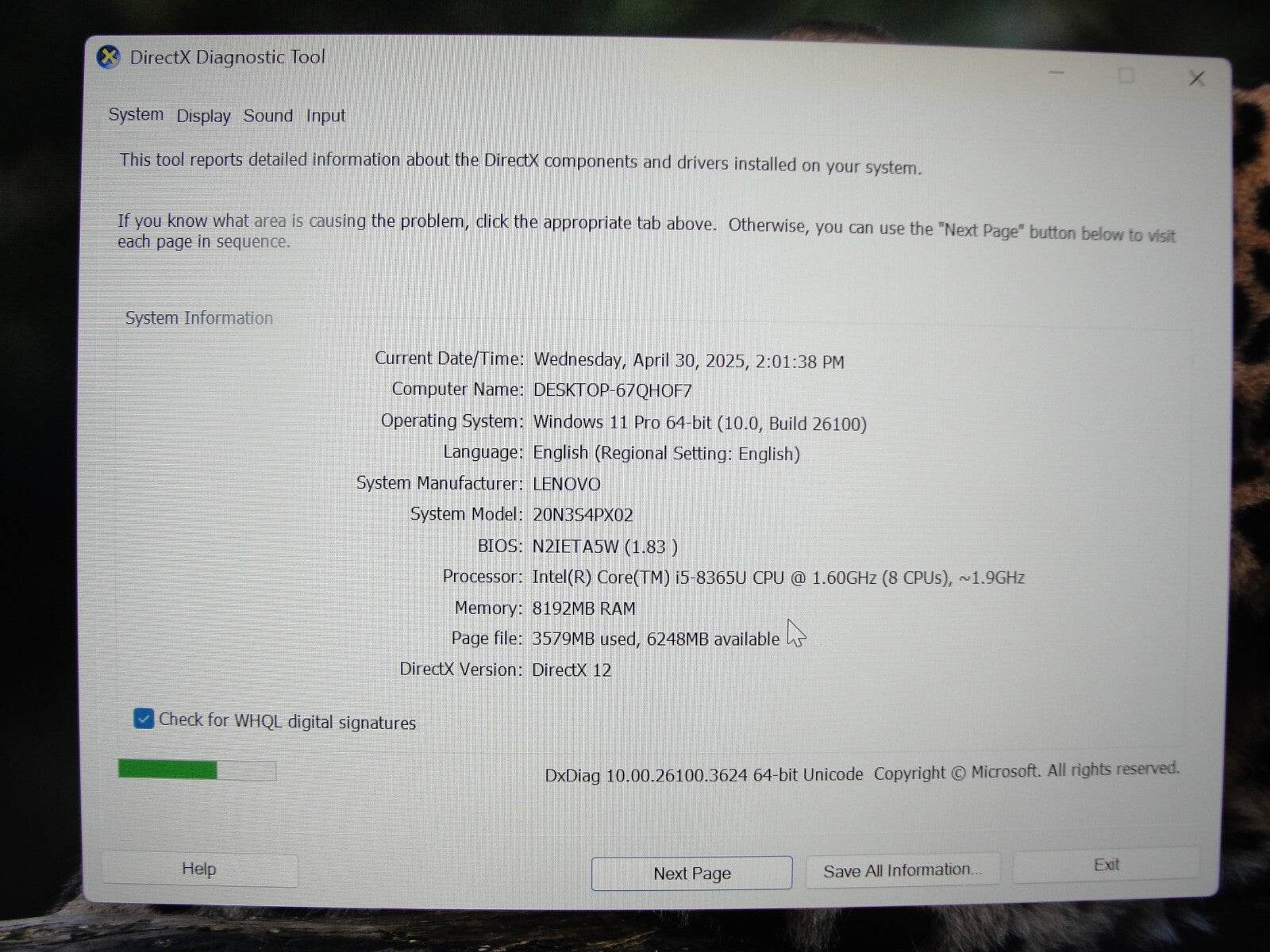 Lenovo ThinkPad T490 14” TOUCH FHD Intel Core i5-8365U 1.6GHz 8GB 256GB SSD - Tested Computer Laptop Parts