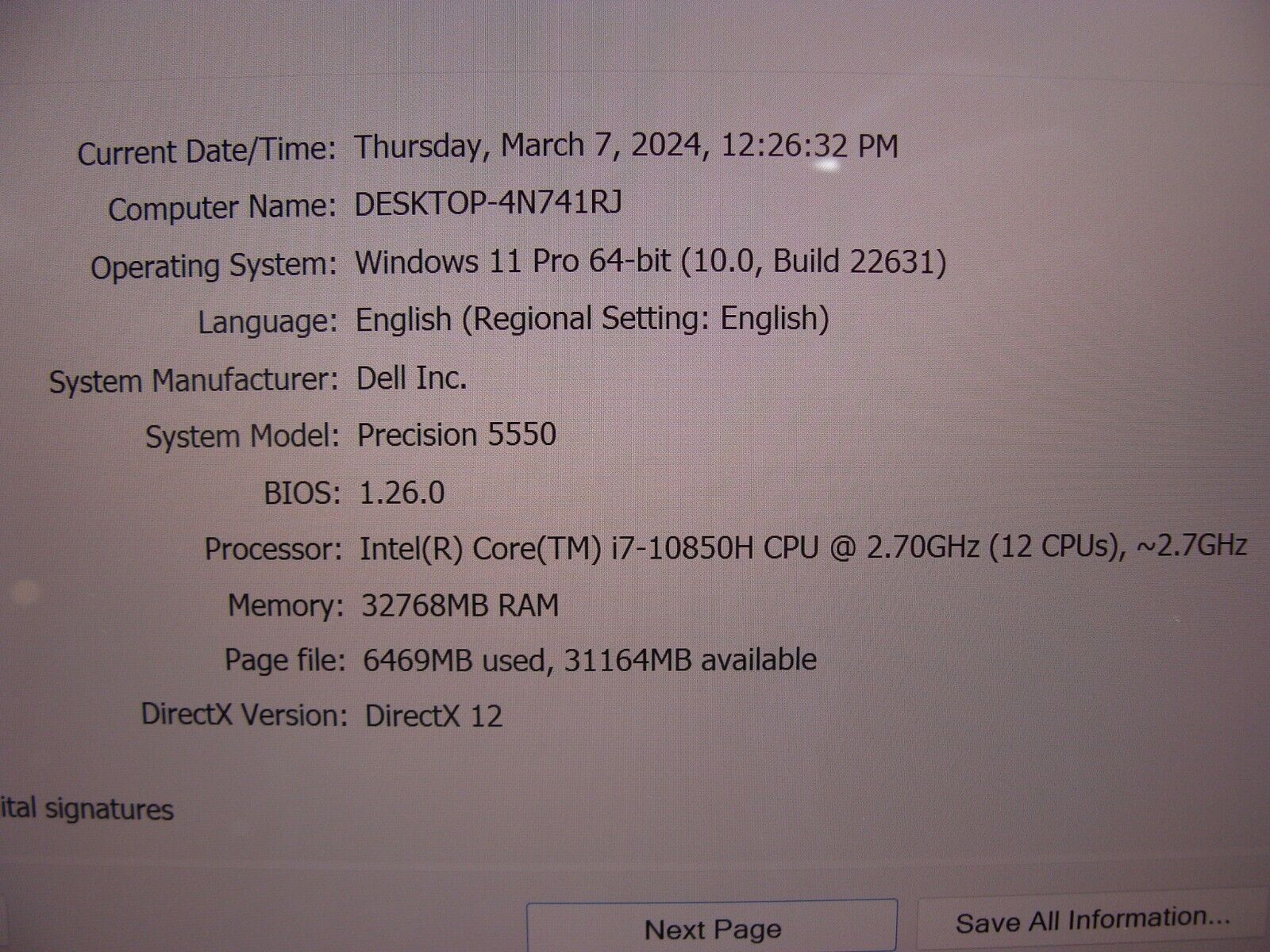 Dell Precision 5550 15.6