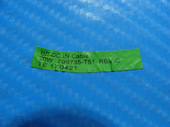 HP Pavilion 15-cc561st 15.6" Genuine Laptop DC IN Power Jack w/Cable 799735-T51