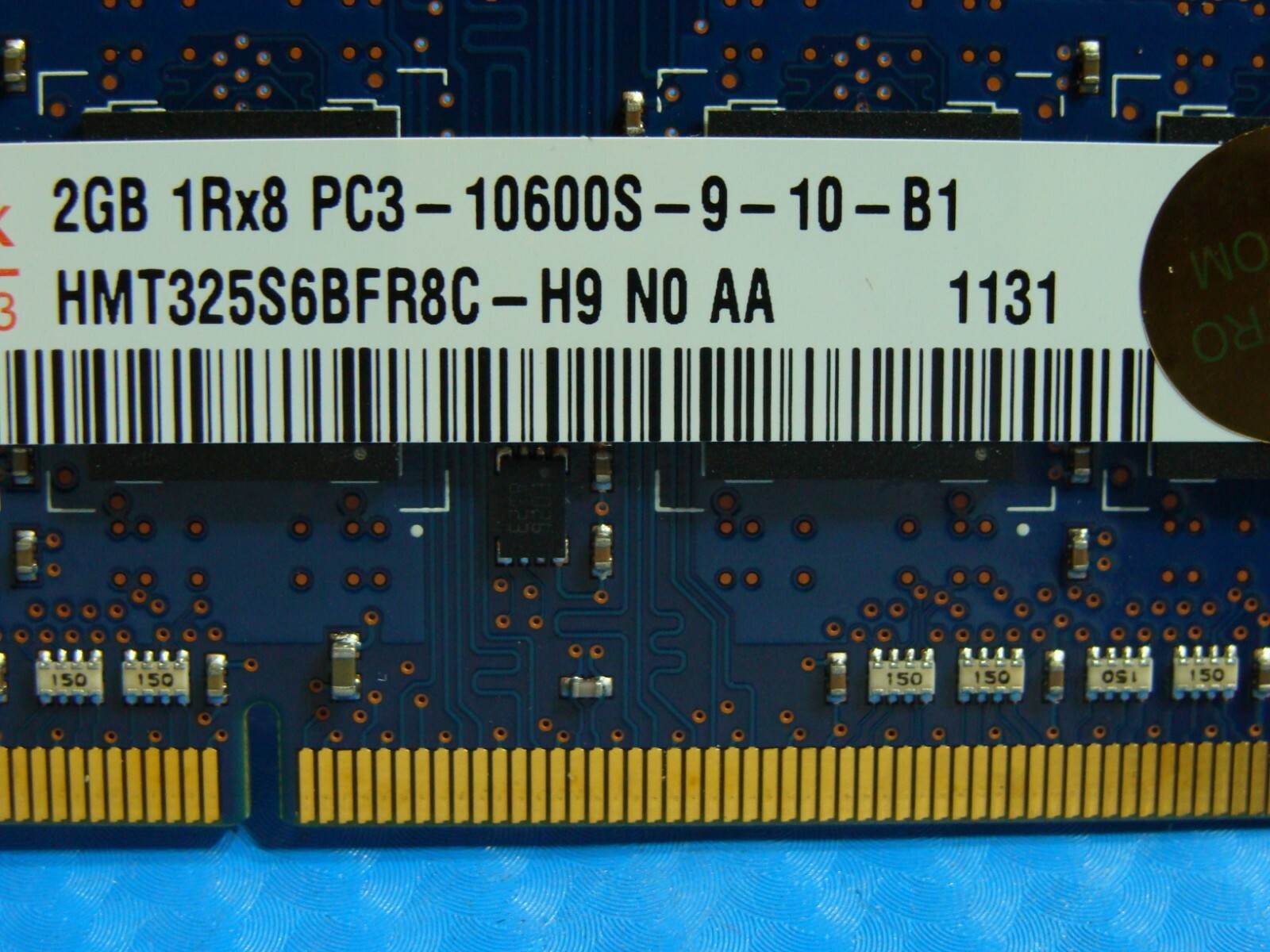 MacBook Pro A1286 Laptop Hynix 2GB Memory PC3-10600S-9-10-B1 HMT325S6BFR8C-H9 - Tested Computer Laptop Parts
