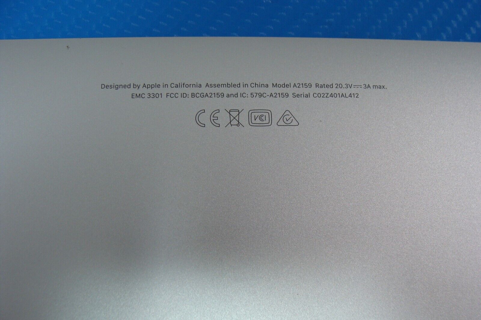 MacBook Pro A2159 Mid 2019 MUHQ2LL/A MUHR2LL/A 13