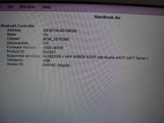 Apple Macbook Air A1466 (2017)13”HD Intel Core i5-5350U 1.8GHz 8GB 128GB SSD - Tested Computer Laptop Parts