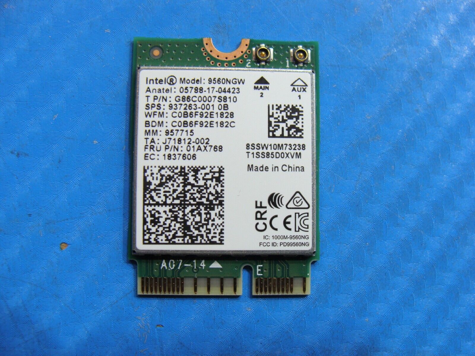 Acer Predator Helios 300 15.6” PH315-51-78NP Wifi Wireless Card 9560NGW 01AX768