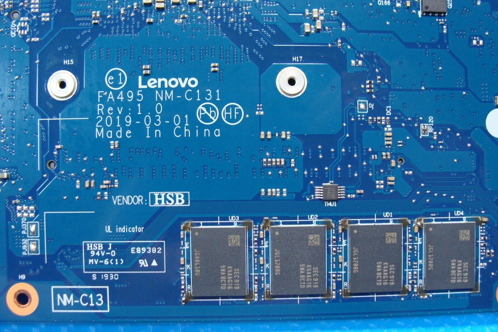 Lenovo ThinkPad 14” T495 OEM AMD Ryzen 5 Pro 3500U 2.1GHz Motherboard 02DM034