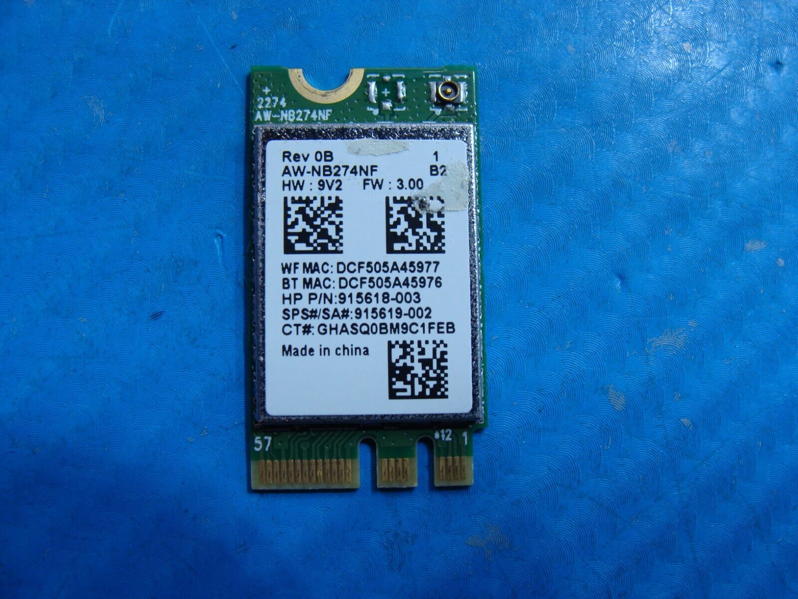 HP 15.6” 15t-da100 Genuine Wireless WiFi Card RTL8723DE 915618-003 915619-002