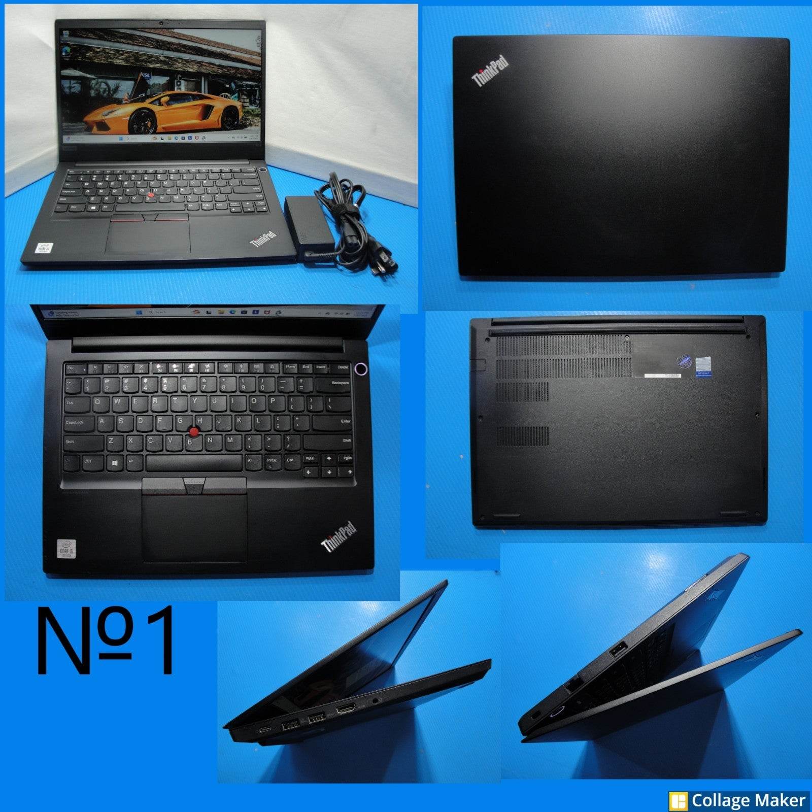 Lenovo ThinkPad E14 14”FHD Intel Core i5-10210U 1.6GHz 8GB HDD Reset 1TB+Charger - Tested Computer Laptop Parts