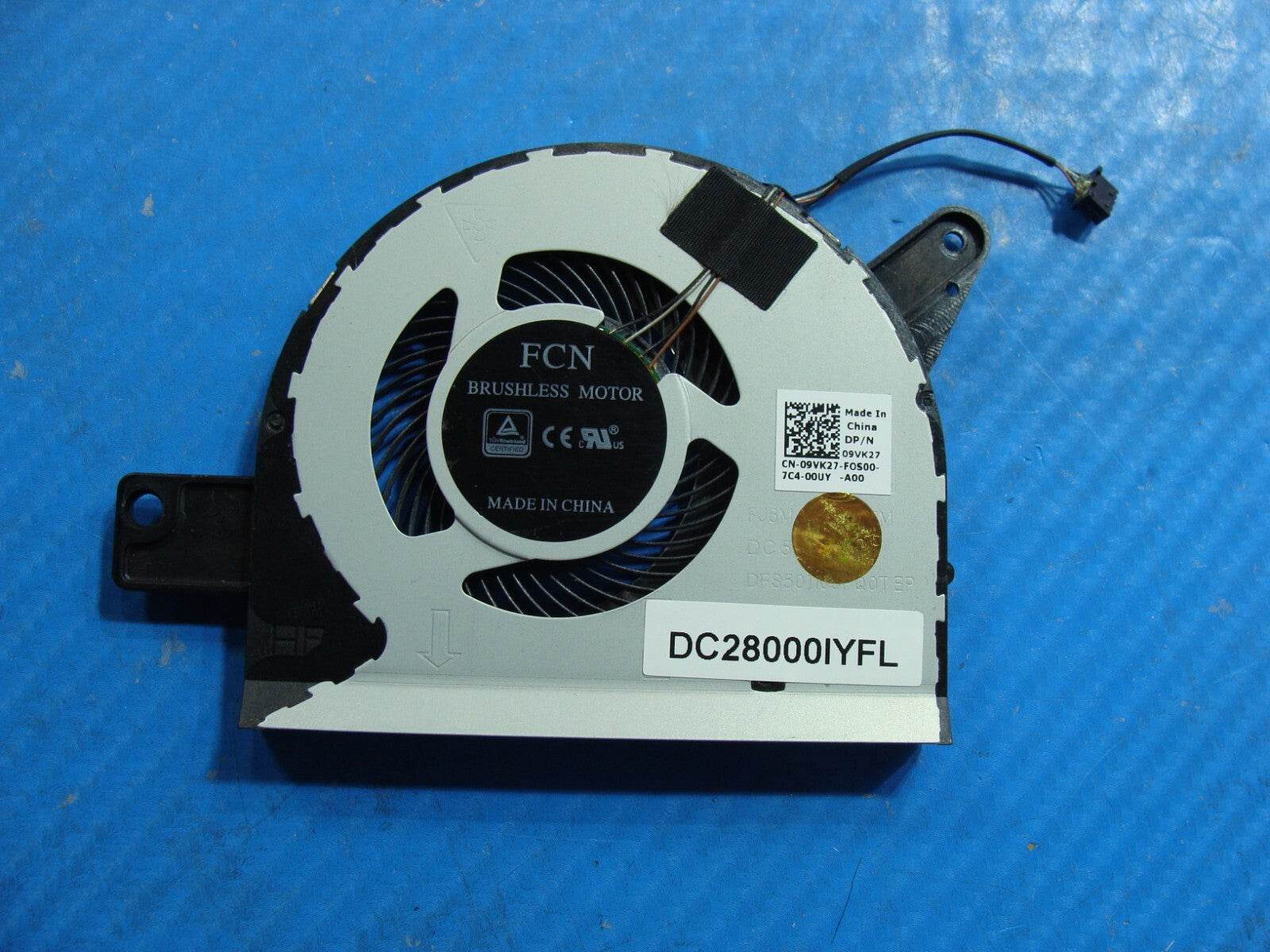 Dell Latitude 15.6” 5580 Genuine Laptop CPU Cooling Fan 9VK27 DC28000IYFL - Tested Computer Laptop Parts