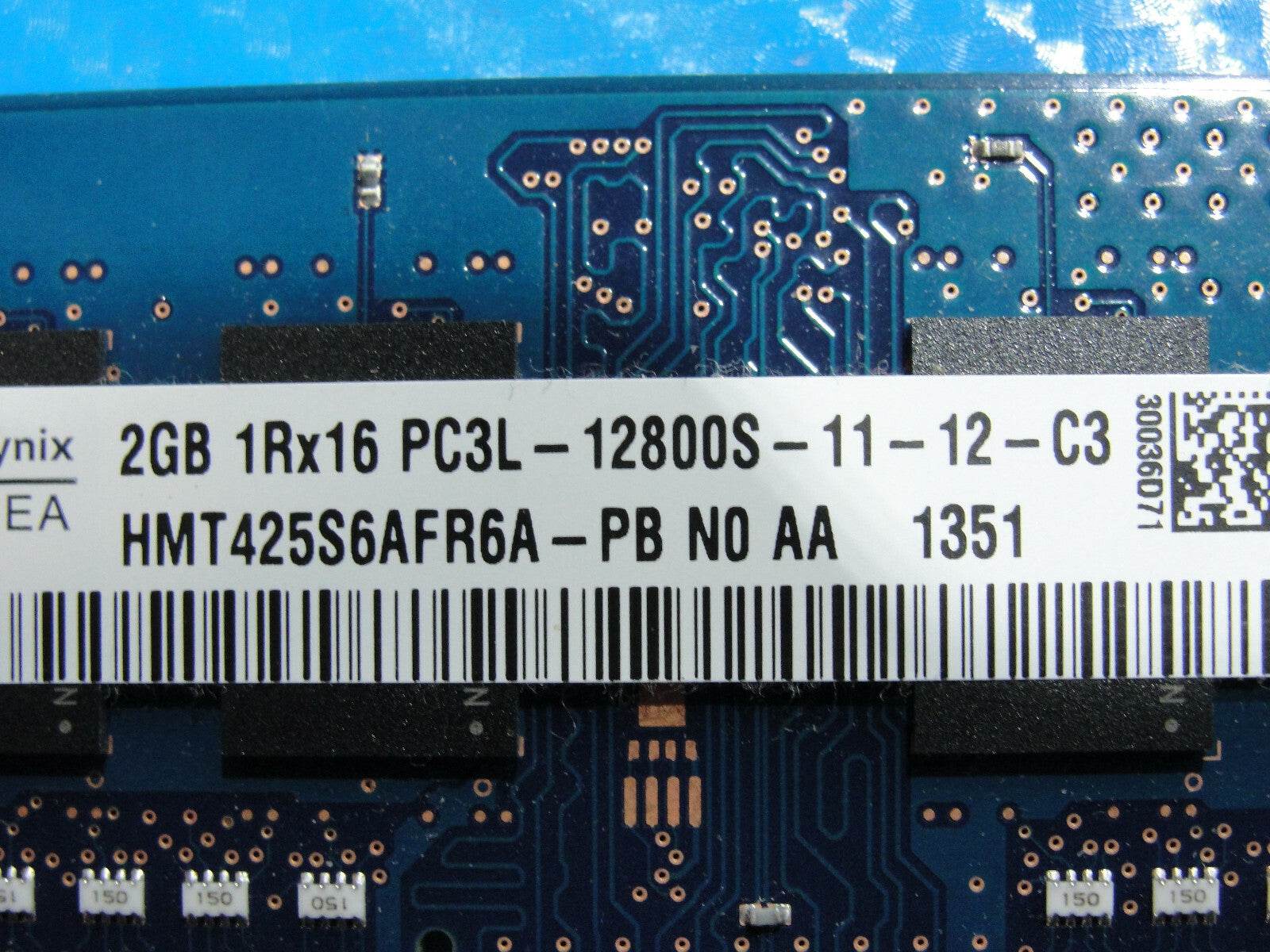Dell 3537 Laptop SK Hynix 2GB Memory PC3L-12800S-11-12-C3 HMT425S6AFR6A-PB - Tested Computer Laptop Parts
