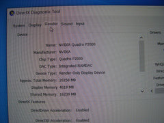 Dell Precision 5530 15.6"FHD i7-8850H 4.30Ghz 32GB 512GB Quadro P2000 PWRBattery