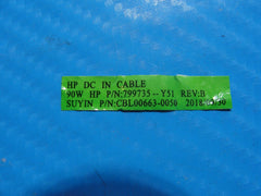 HP 14-cf0013dx 14" Genuine Laptop DC IN Power Jack w/Cable 799735-Y51